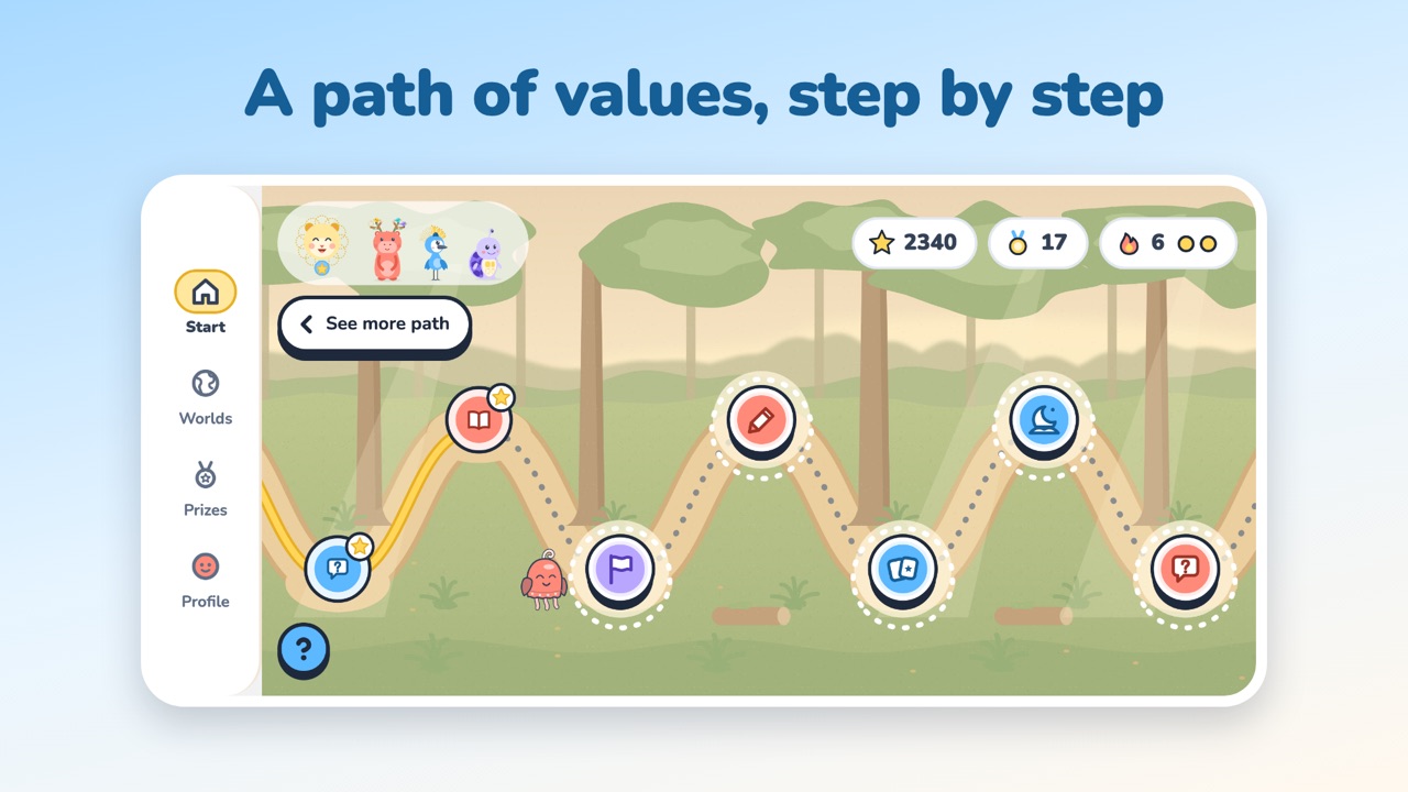 The Wenina map: a path of activities that open up as the child moves along