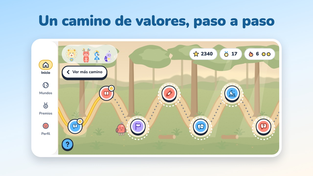 El mapa de Wenina: un camino de actividades que se van abriendo según avanza el niño